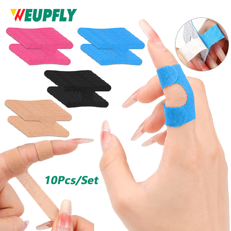 Finger Tape Athletic - 10 Cintas de Kinesiología Precortadas para