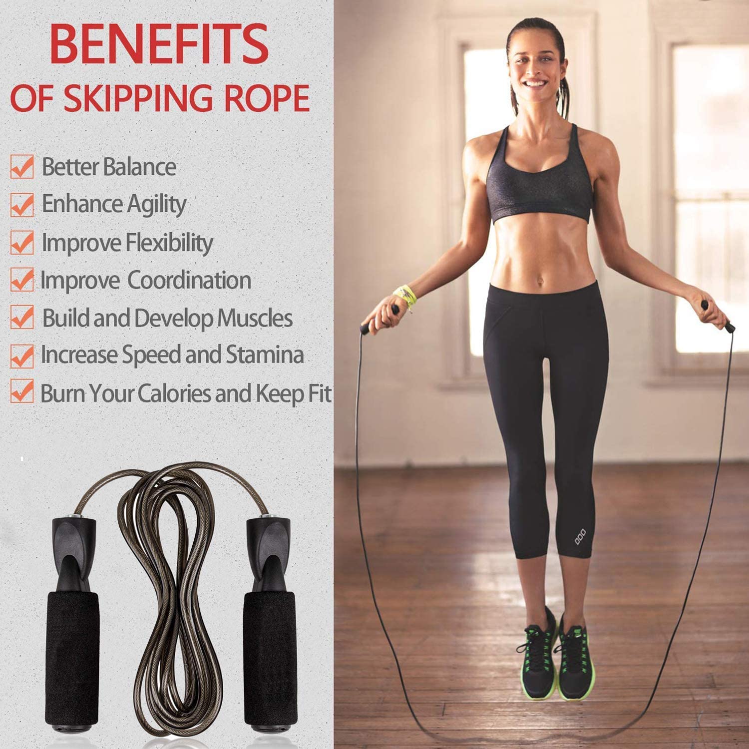 Cuerda para saltar Crossfit pr - Crossfit No Equipment Workouts reseña y precio